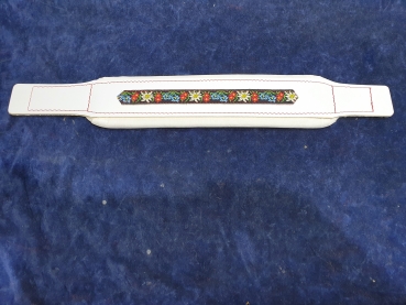 Bassriemen, 8cm - Folk Weiß